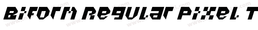 Biform Regular Pixel Typeface字体转换